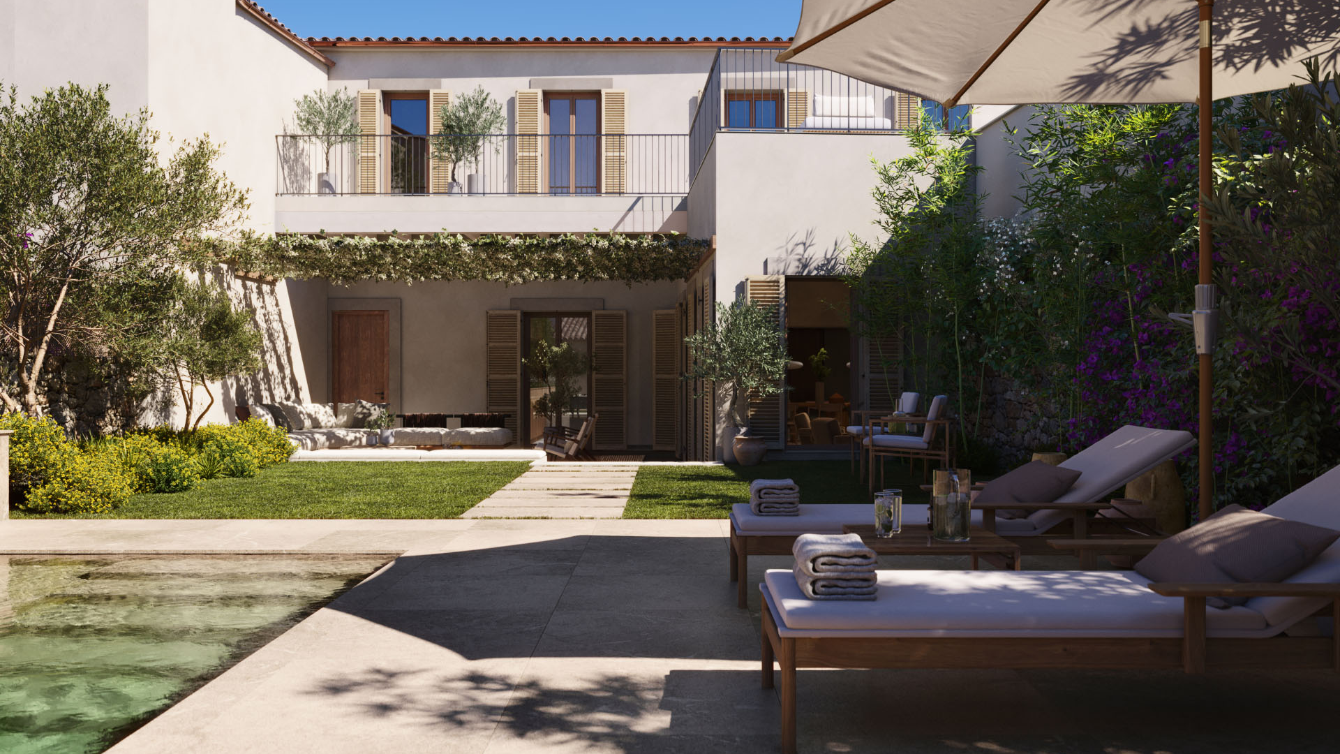 casas mediterráneas en Mallorca